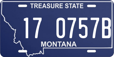 MT license plate 170757B