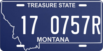 MT license plate 170757R