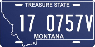 MT license plate 170757V
