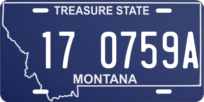 MT license plate 170759A