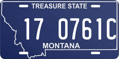 MT license plate 170761C