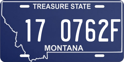MT license plate 170762F