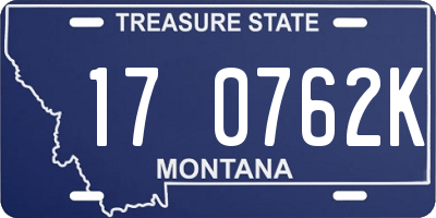 MT license plate 170762K