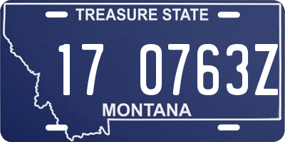 MT license plate 170763Z