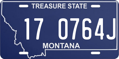 MT license plate 170764J