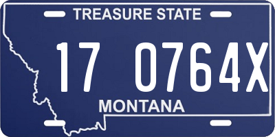 MT license plate 170764X