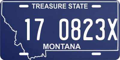 MT license plate 170823X