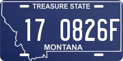 MT license plate 170826F