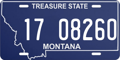 MT license plate 170826O