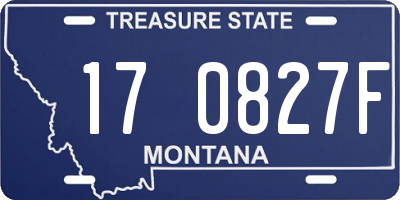 MT license plate 170827F
