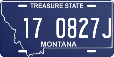MT license plate 170827J