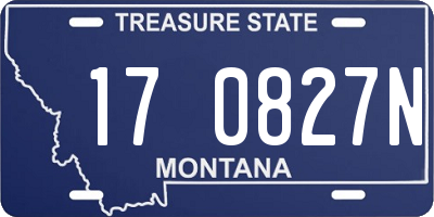 MT license plate 170827N