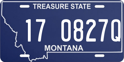 MT license plate 170827Q