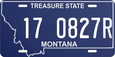 MT license plate 170827R