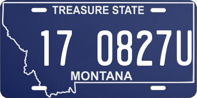MT license plate 170827U