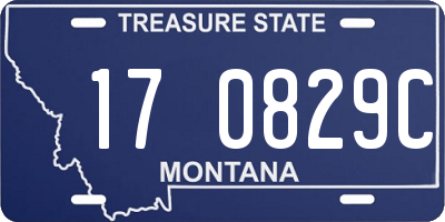 MT license plate 170829C
