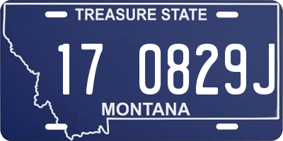MT license plate 170829J