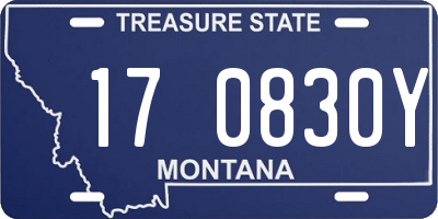 MT license plate 170830Y