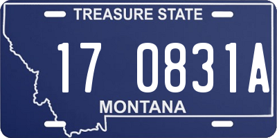 MT license plate 170831A
