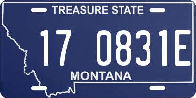 MT license plate 170831E