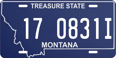 MT license plate 170831I