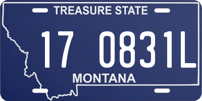 MT license plate 170831L