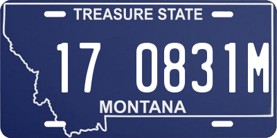 MT license plate 170831M