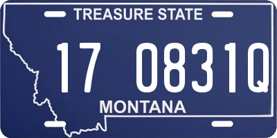 MT license plate 170831Q