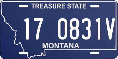 MT license plate 170831V