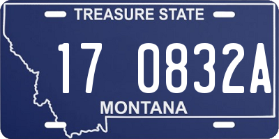 MT license plate 170832A
