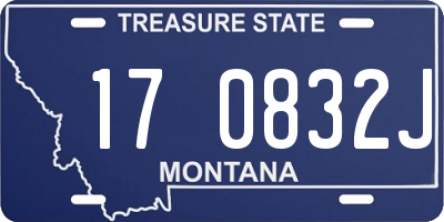MT license plate 170832J