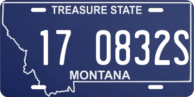 MT license plate 170832S