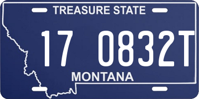 MT license plate 170832T