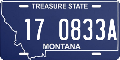 MT license plate 170833A