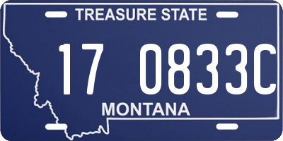 MT license plate 170833C
