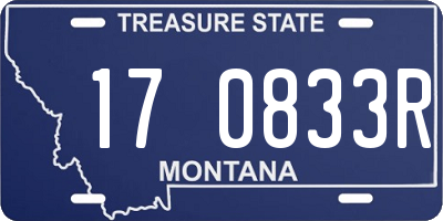MT license plate 170833R
