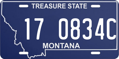 MT license plate 170834C