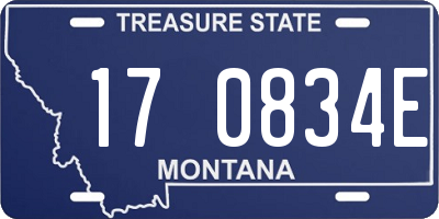 MT license plate 170834E