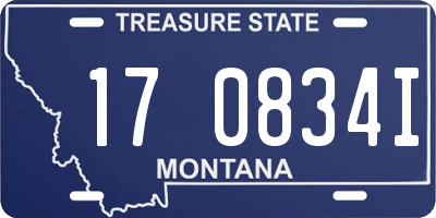 MT license plate 170834I