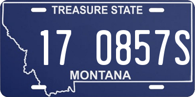 MT license plate 170857S