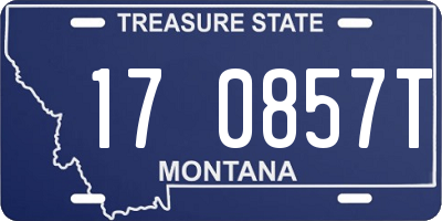 MT license plate 170857T