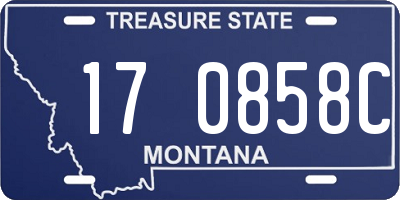 MT license plate 170858C
