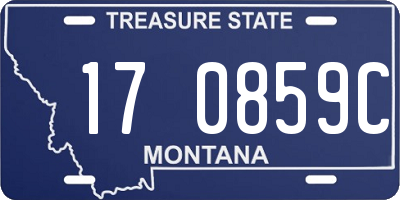 MT license plate 170859C