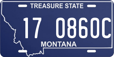 MT license plate 170860C
