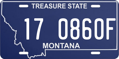 MT license plate 170860F