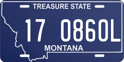 MT license plate 170860L