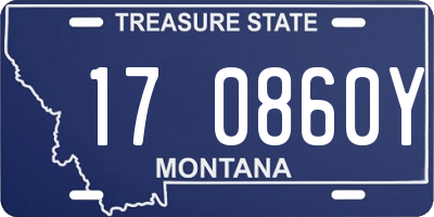 MT license plate 170860Y