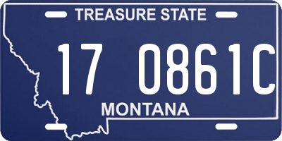 MT license plate 170861C