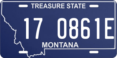 MT license plate 170861E