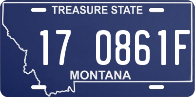 MT license plate 170861F